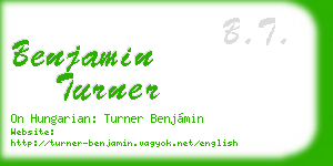 benjamin turner business card